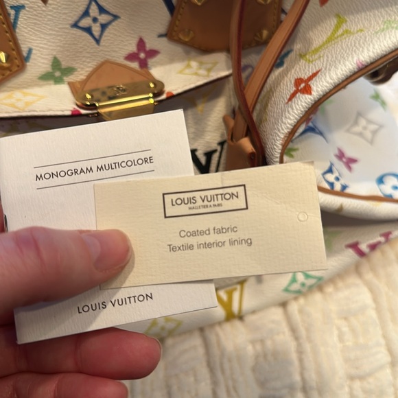 Louis Vuitton Speedy 30 Bag in Multicolored White. - Picture 14 of 14